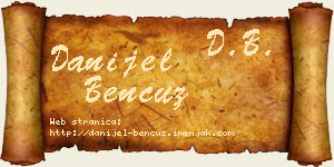 Danijel Bencuz vizit kartica